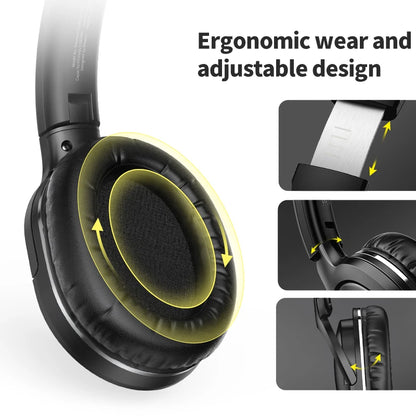 D02 Pro Wireless Headphones Bluetooth Earphone 5.3 Foldable Headset Sport over the Ear Headphone Gaming Bluetooth Earbuds